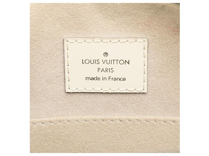 Borsa a mano in pelle Epi Jasmine Louis Vuitton M5278J Bianco - vista 7