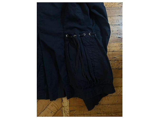 Marithé et François Girbaud Marithe François Girbaud Vintage 00's Blaue Marine Laced Weste Marineblau - Ansicht 8