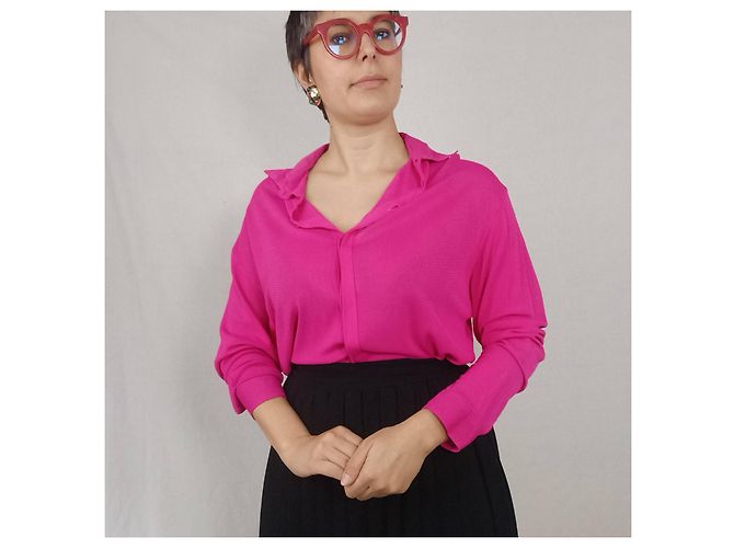 Versace Jeans Couture Versace camicia fucsia vintage Rosa Fuschia - vista 4