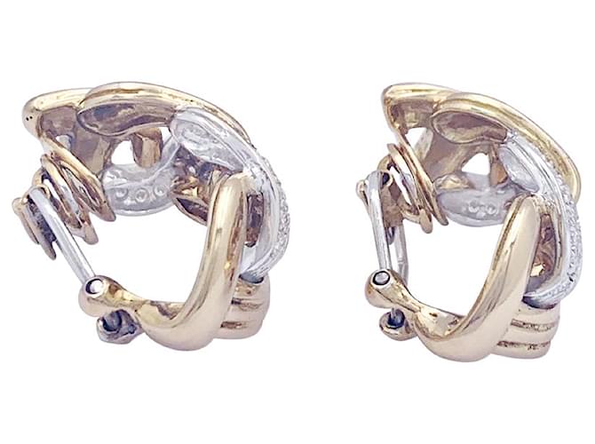 Orecchini Repossi “Tresse” in oro e diamanti. - vista 2