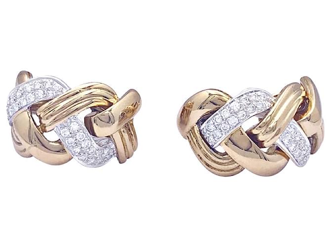 Orecchini Repossi “Tresse” in oro e diamanti. - vista 4