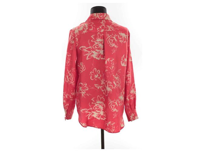 Alberto Biani camisa de seda Roja - vista 4