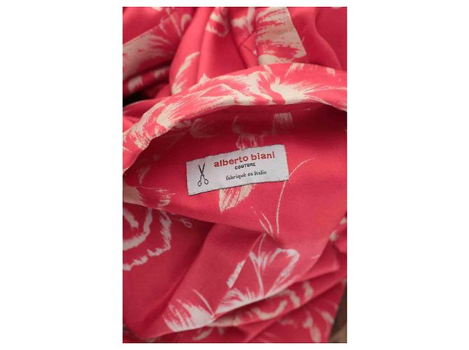 Alberto Biani camisa de seda Roja - vista 5
