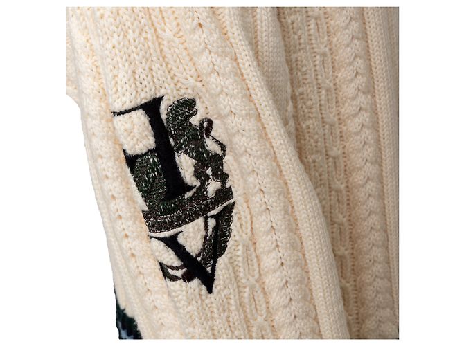 Pull en maille Gianfranco Ferré Blanc cassé - vue 5