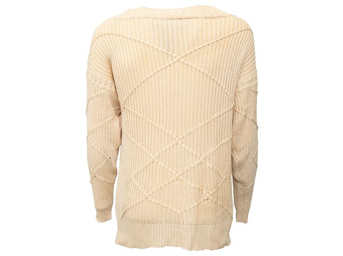 Autre Marque Pull en Soie Collection Privée Beige - vue 2