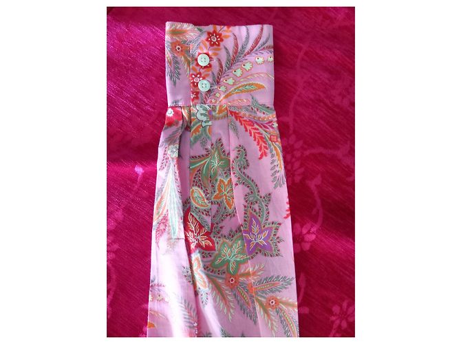 Camisa Bogner de algodón rosa con estampado floral - vista 9