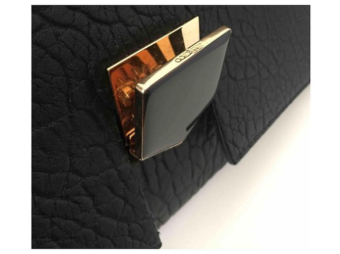 Bellissima borsa Lockett di Jimmy Choo, modello grande, nera e leopardata. Nero Stampa leopardo Gold hardware - vista 19