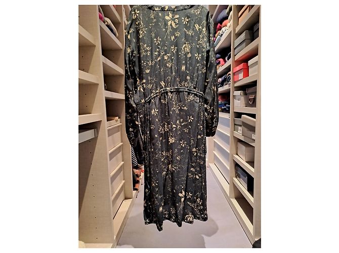 Vestido Soeur de algodón negro con estampado floral - vista 2