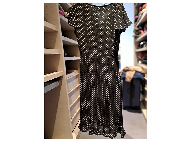 Gerard Darel Feminines Vintage-Kleid Schwarz - Ansicht 4