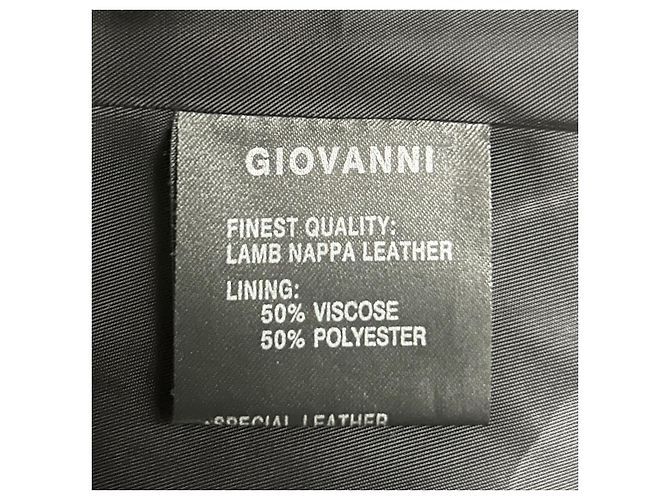 Autre Marque Abrigo de cuero acolchado Giovanni 3/4 talla 38. Negro - vista 7