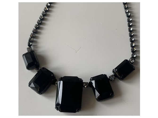 Hélène Zubeldia Set di Gioielli Nero Argento - vista 5
