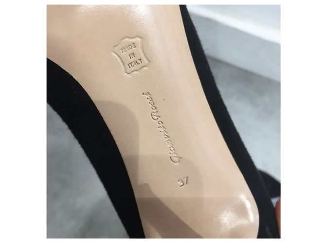 GIANVITO ROSSI Tacchi T.EU 37 Camoscio Nero - vista 6