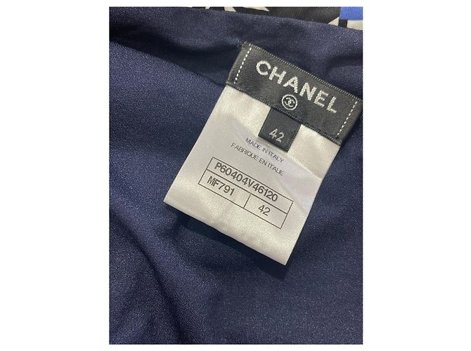CHANEL Bademode T.FR 42 Synthetisch Blau - Ansicht 6