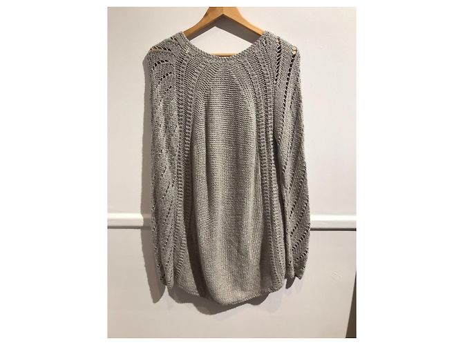 HELMUT LANG Strickwaren T.International M Wolle Grau - Ansicht 2