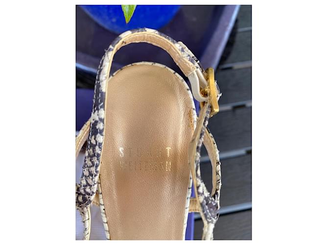Sandali creati da Stuart Weitzman in stile pitone. Stampa python - vista 11