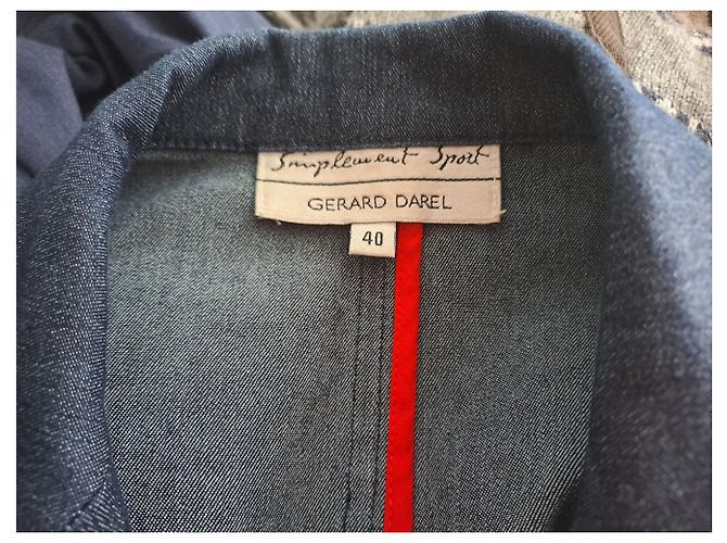 Gerard Darel Jeansjacke Navy Blau Marineblau - Ansicht 3