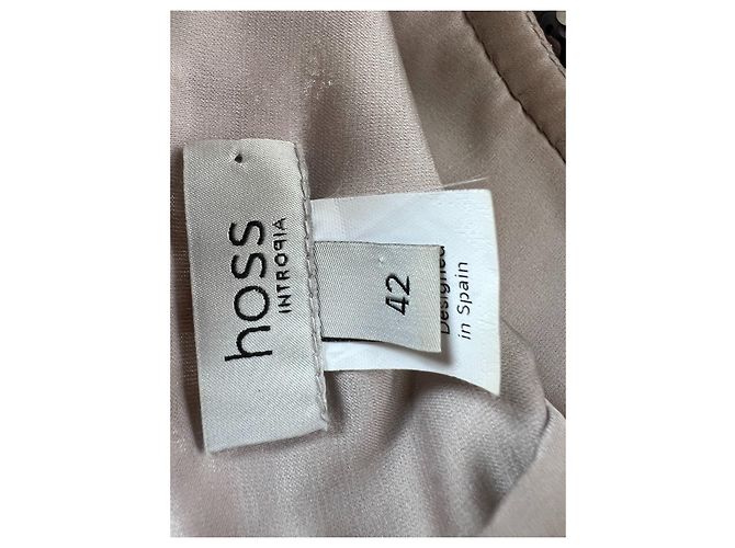 Vestido de cóctel Hoss Intropia Beige Dorado - vista 4