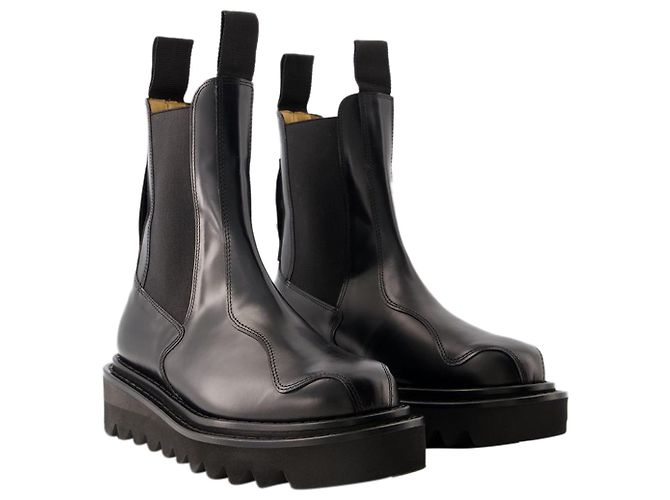 AJ1146 Botas - Toga Pulla - Couro - Preto - vista 2