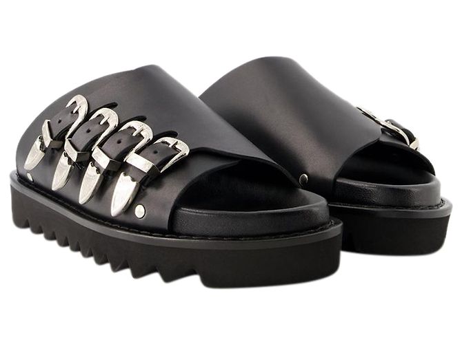 AJ1304 Sandali - Toga Pulla - Pelle - Nero - vista 2