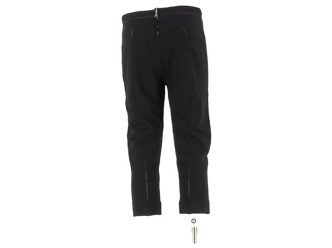 Louis Vuitton Hose T.FR 40 Viskose Schwarz - Ansicht 2