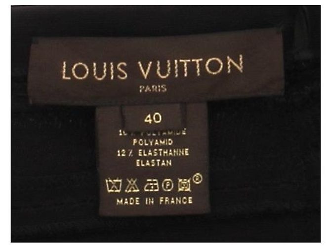 Louis Vuitton Hose T.FR 40 Viskose Schwarz - Ansicht 6