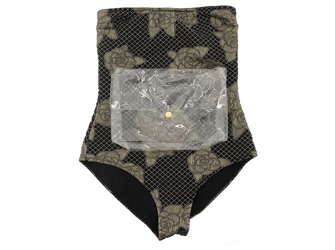 Chanel Badebekleidung T.FR 42 Polyester Schwarz - Ansicht 7
