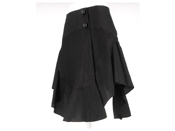 Falda Chloé T.FR 36 Seda Negro - vista 4