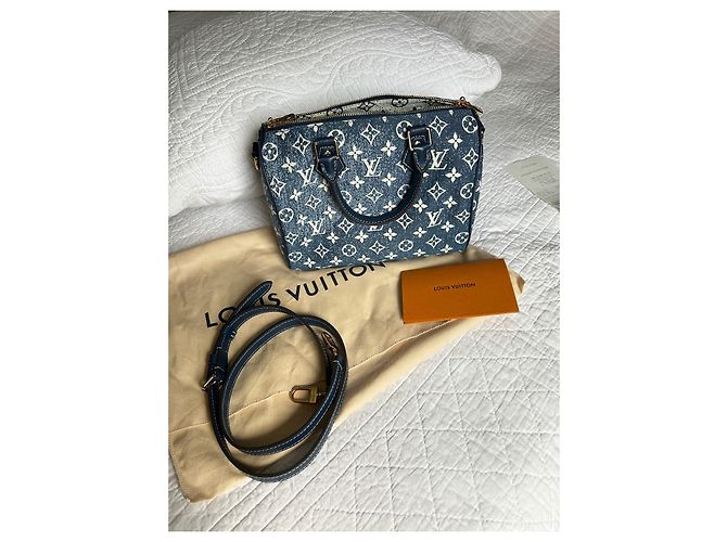 Louis Vuitton Speedy 25 Marineblau - Ansicht 2
