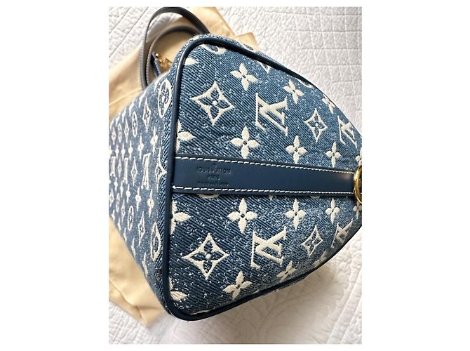 Louis Vuitton Speedy 25 Marineblau - Ansicht 5