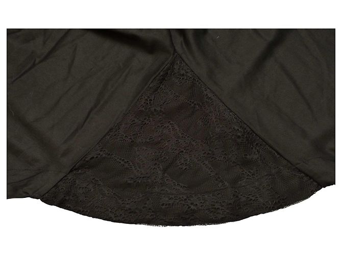 Autre Marque Cárdigan Chic & Simple negro con detalle de encaje - vista 6