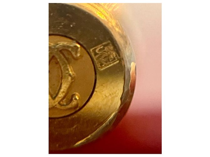 Stylo à bille Cartier Must De Cartier Trinity Ring plaqué or Doré - vue 4