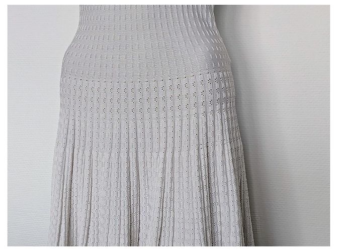 Skater Alaïa Sommerkleid Weiß - Ansicht 6