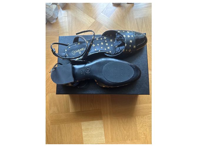 Bailarinas Chanel de piel negra Negro - vista 3