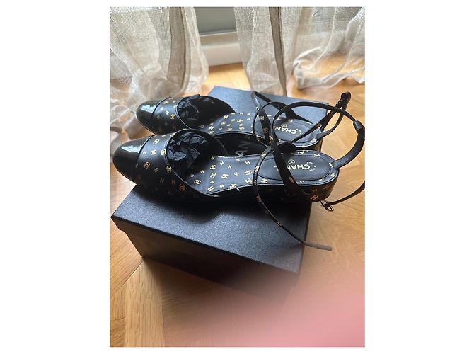 Bailarinas Chanel de piel negra Negro - vista 5