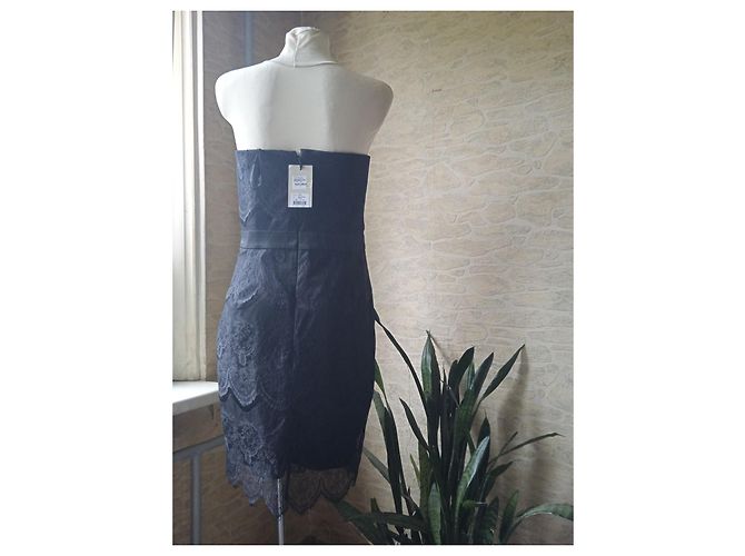By Malene Birger Schwarzes Spitzenkleid im Korsett-Stil - Ansicht 2