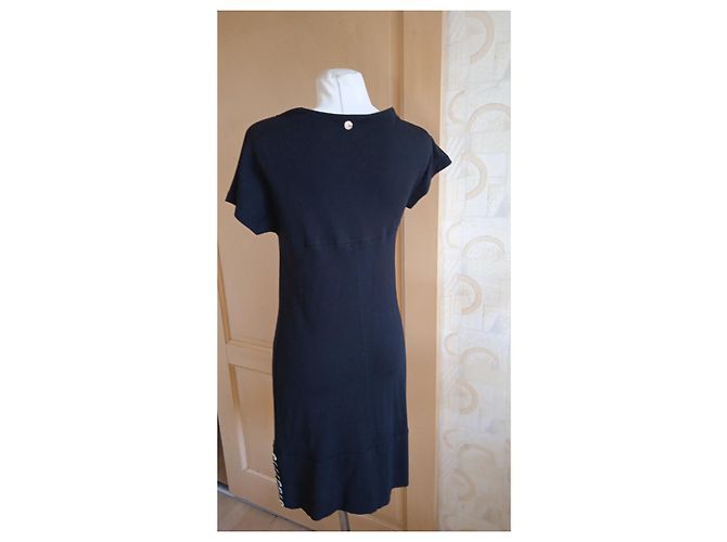 Vestido negro Gianni Versace de elastano - vista 2