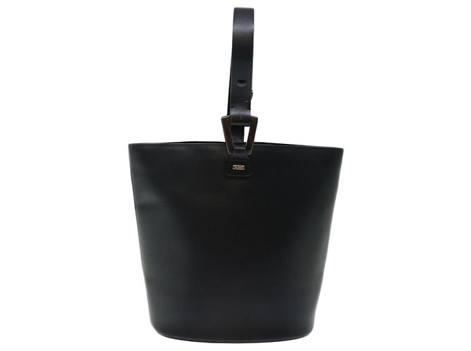 GUCCI Borsa a mano in pelle nera Auth 71508 Nero - vista 13