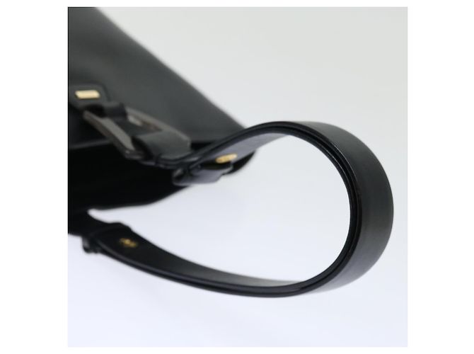 GUCCI Borsa a mano in pelle nera Auth 71508 Nero - vista 7