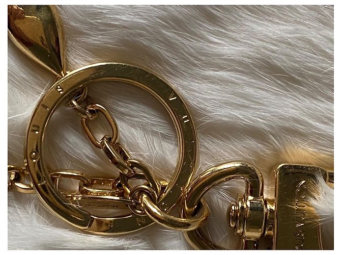 Louis Vuitton Charm per borsa a forma di twist nero Gold hardware - vista 11