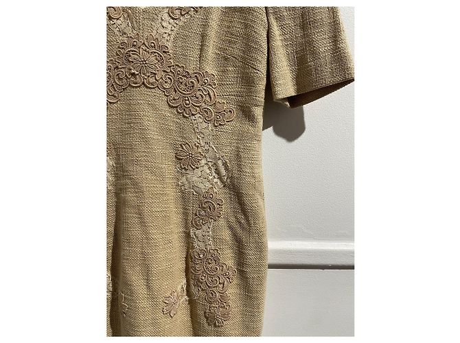 Vestidos DOLCE & GABBANA T.IT 40 Algodón Beige - vista 2