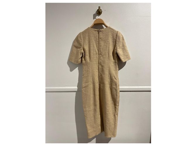 Vestidos DOLCE & GABBANA T.IT 40 Algodón Beige - vista 3
