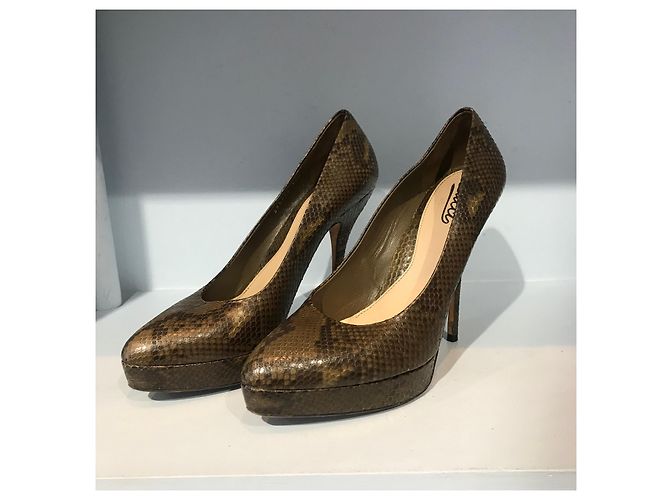 Tacchi GUCCI T.EU 39.5 Pelli esotiche Marrone - vista 3