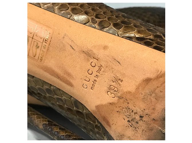 Tacchi GUCCI T.EU 39.5 Pelli esotiche Marrone - vista 6