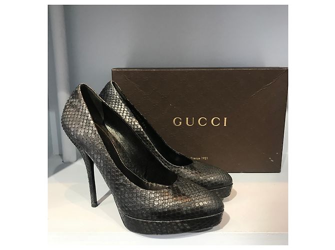 Tacchi GUCCI T.EU 38.5 Pelli esotiche Grigio - vista 7