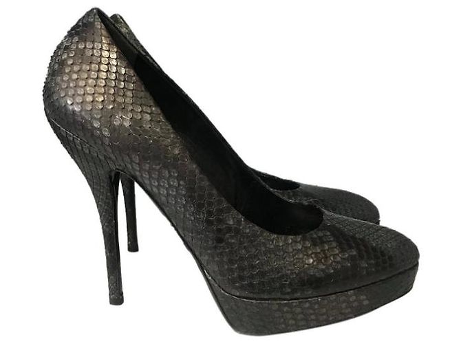 Tacchi GUCCI T.EU 38.5 Pelli esotiche Grigio - vista 8