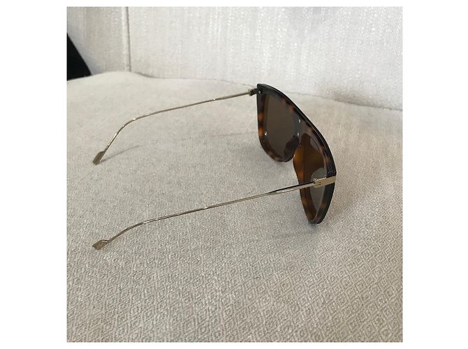 Gafas de sol SAINT LAURENT T. Plástico Castaño - vista 4