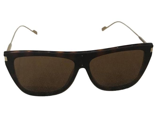Gafas de sol SAINT LAURENT T. Plástico Castaño - vista 8