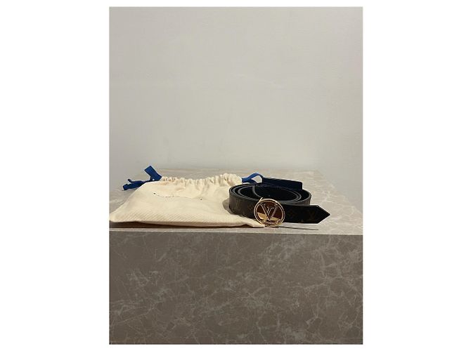 LOUIS VUITTON Gürtel T.cm 85 Leder Braun - Ansicht 6