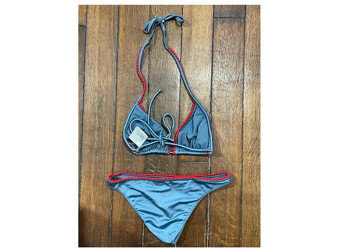 CHANEL Bademode T.fr 34 SYNTHETIK Blau - Ansicht 3