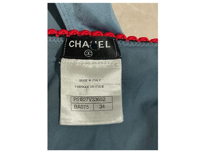 CHANEL Bademode T.fr 34 SYNTHETIK Blau - Ansicht 4